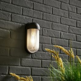 BLACK PLASTIC USHI WALL SCONCE 26X9.5X11.2CM E27=25W IP54