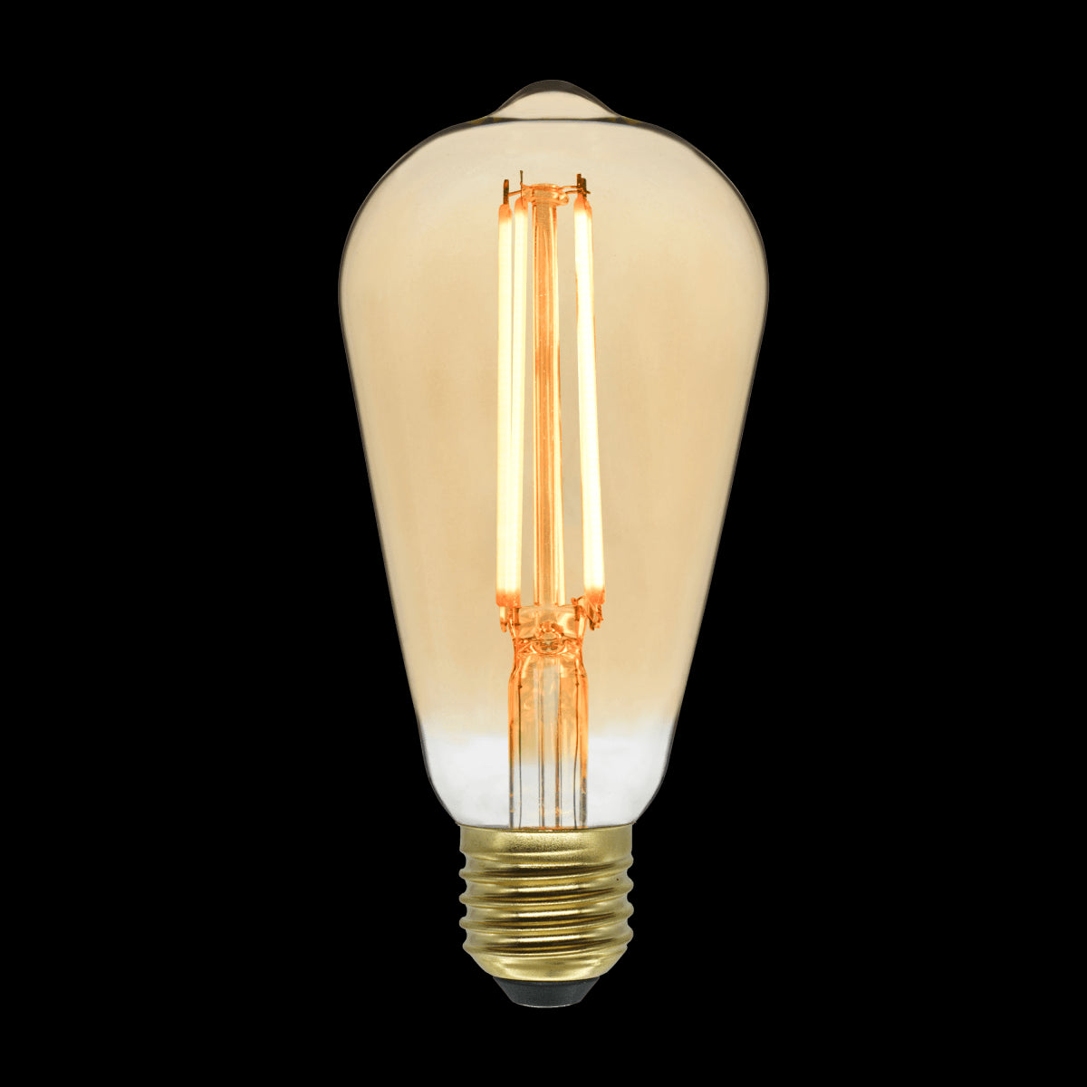 DECORATIVE LED BULB E27= 60W PEAR AMBER