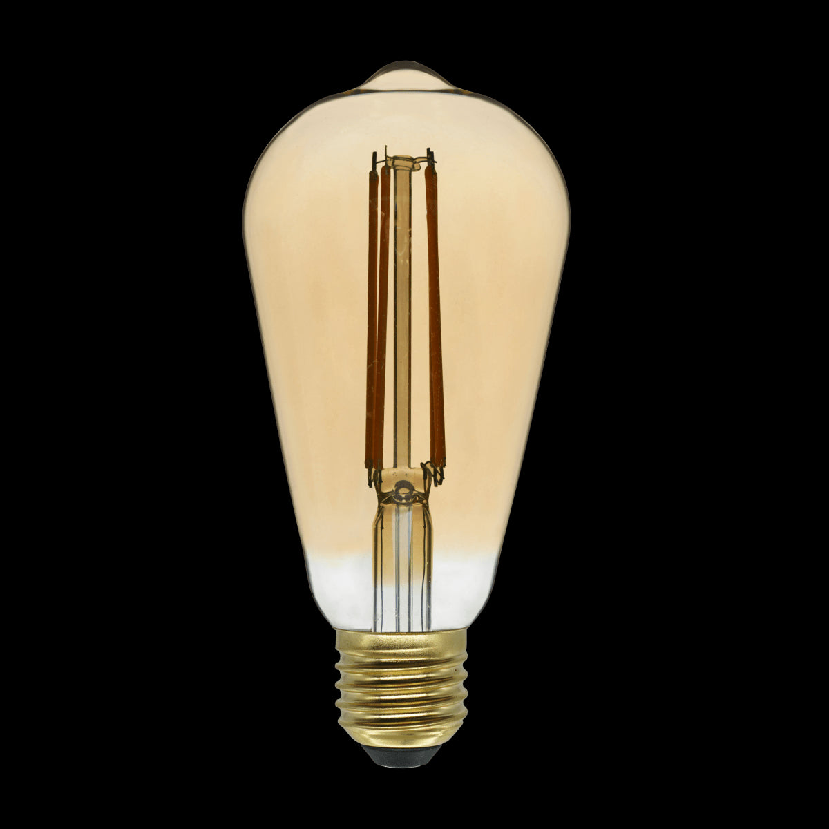 DECORATIVE LED BULB E27= 60W PEAR AMBER