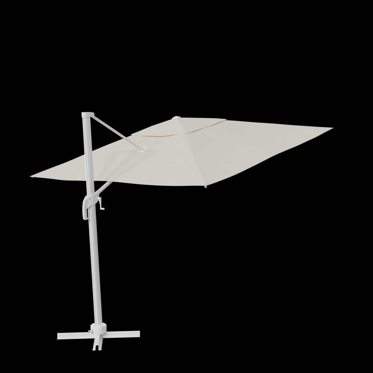 AURA NATERIAL Arm umbrella 290X290 white aluminum