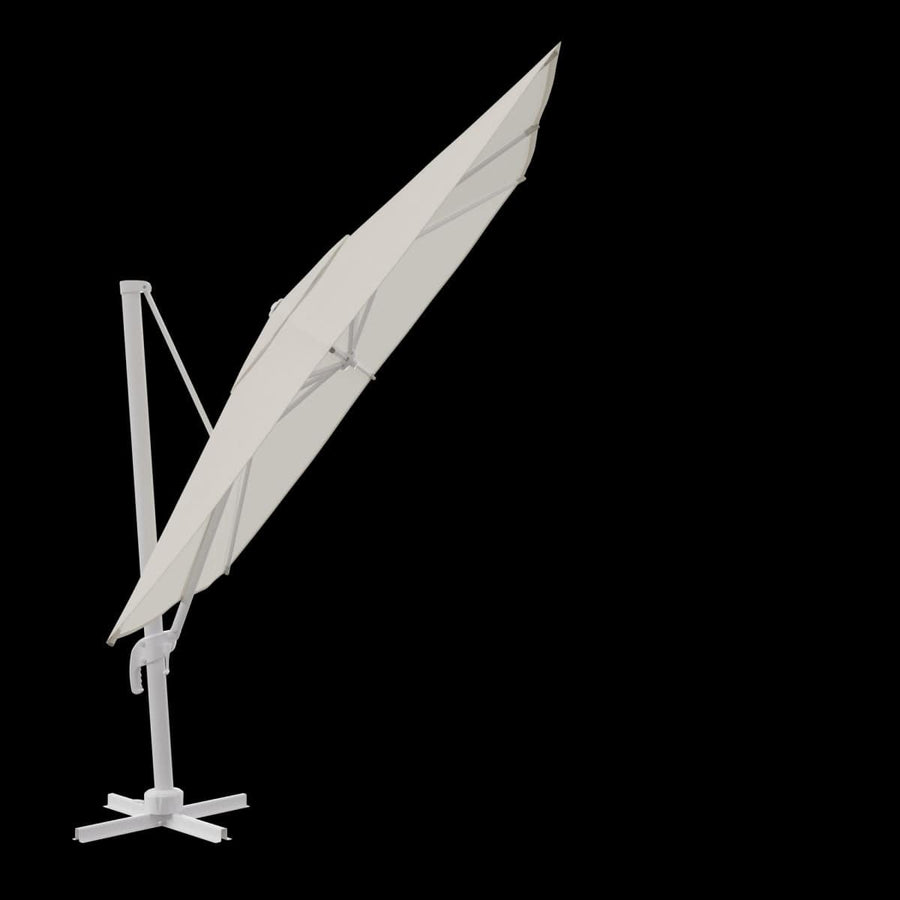 Bricocenter AURA NATERIAL Arm umbrella 290X290 white aluminum