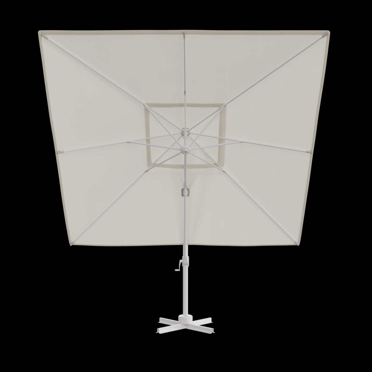 AURA NATERIAL Arm umbrella 290X290 white aluminum