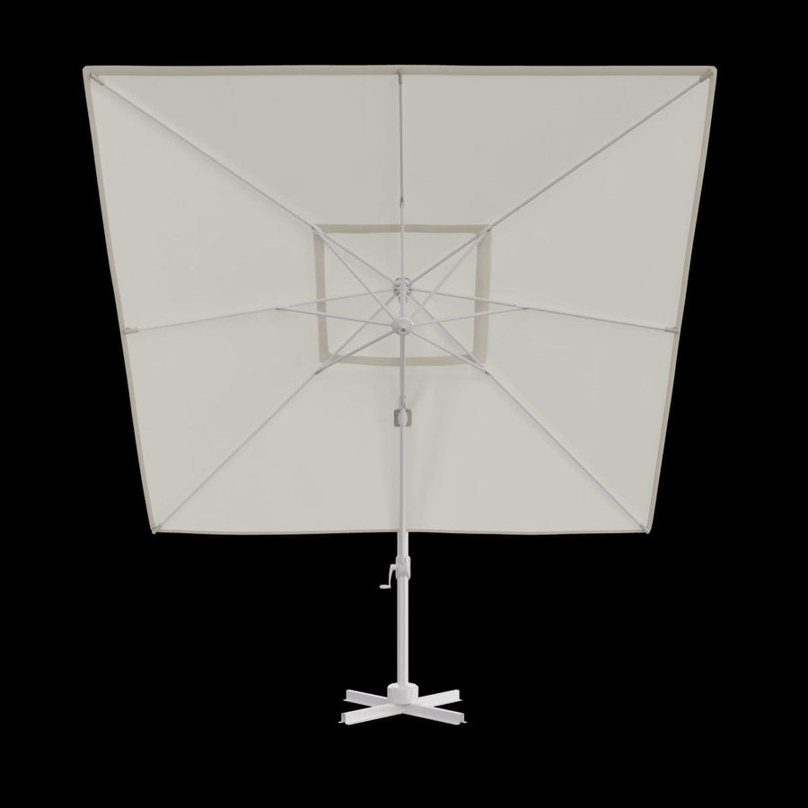 Bricocenter AURA NATERIAL Arm umbrella 290X290 white aluminum