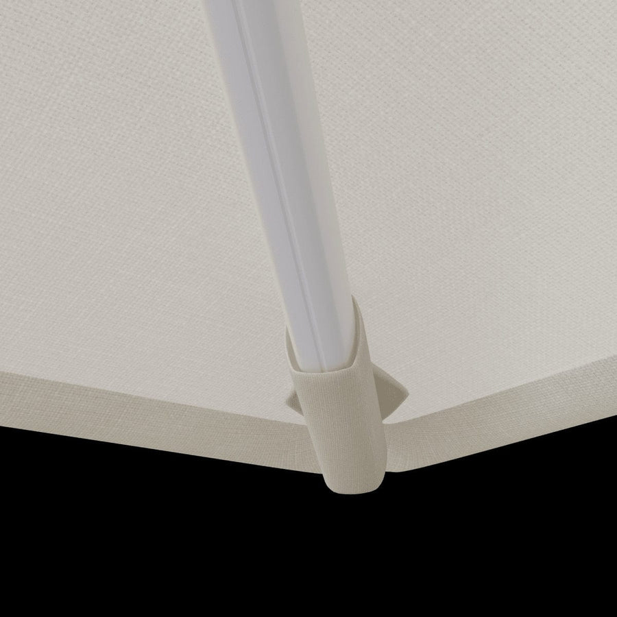 Bricocenter AURA NATERIAL Arm umbrella 290X290 white aluminum