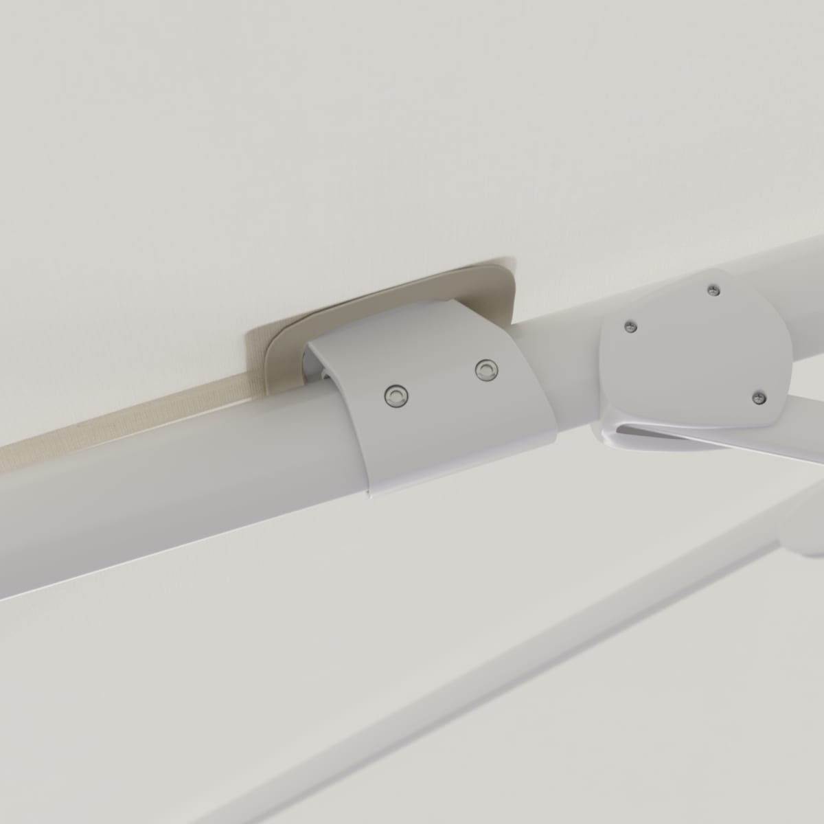 Bricocenter AURA NATERIAL Arm umbrella 290X290 white aluminum