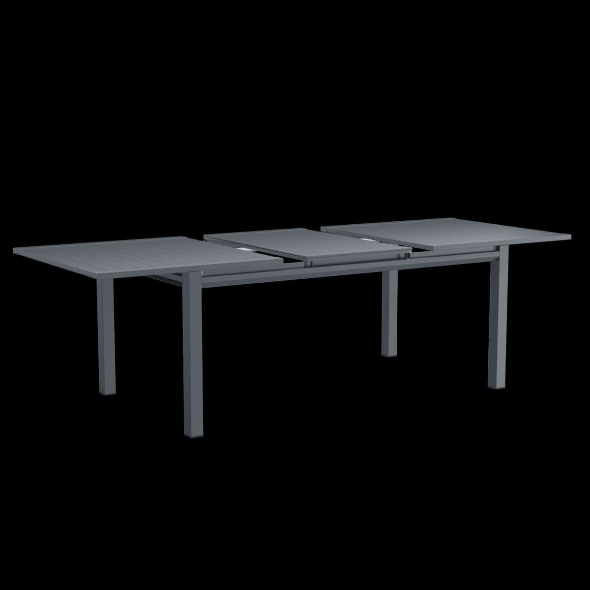 Bricocenter ODYSSEA II NATERIAL 180/240X100 ANTHRACITE EXTENDING TABLE