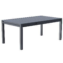 ODYSSEA II NATERIAL 180/240X100 ANTHRACITE EXTENDING TABLE