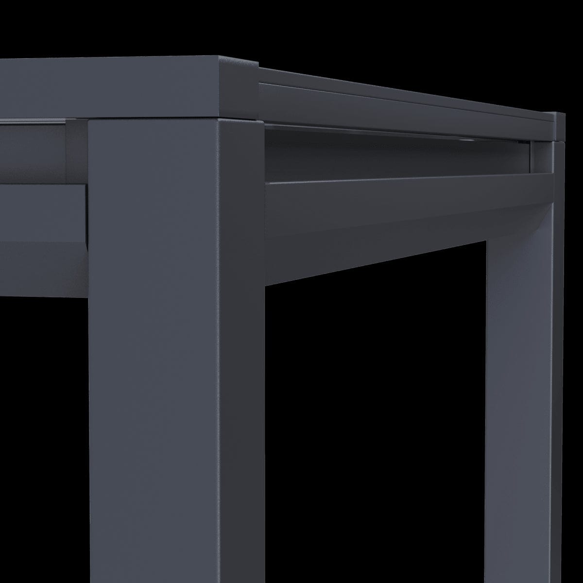 Bricocenter ODYSSEA II NATERIAL 180/240X100 ANTHRACITE EXTENDING TABLE