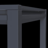 ODYSSEA II NATERIAL 180/240X100 ANTHRACITE EXTENDING TABLE