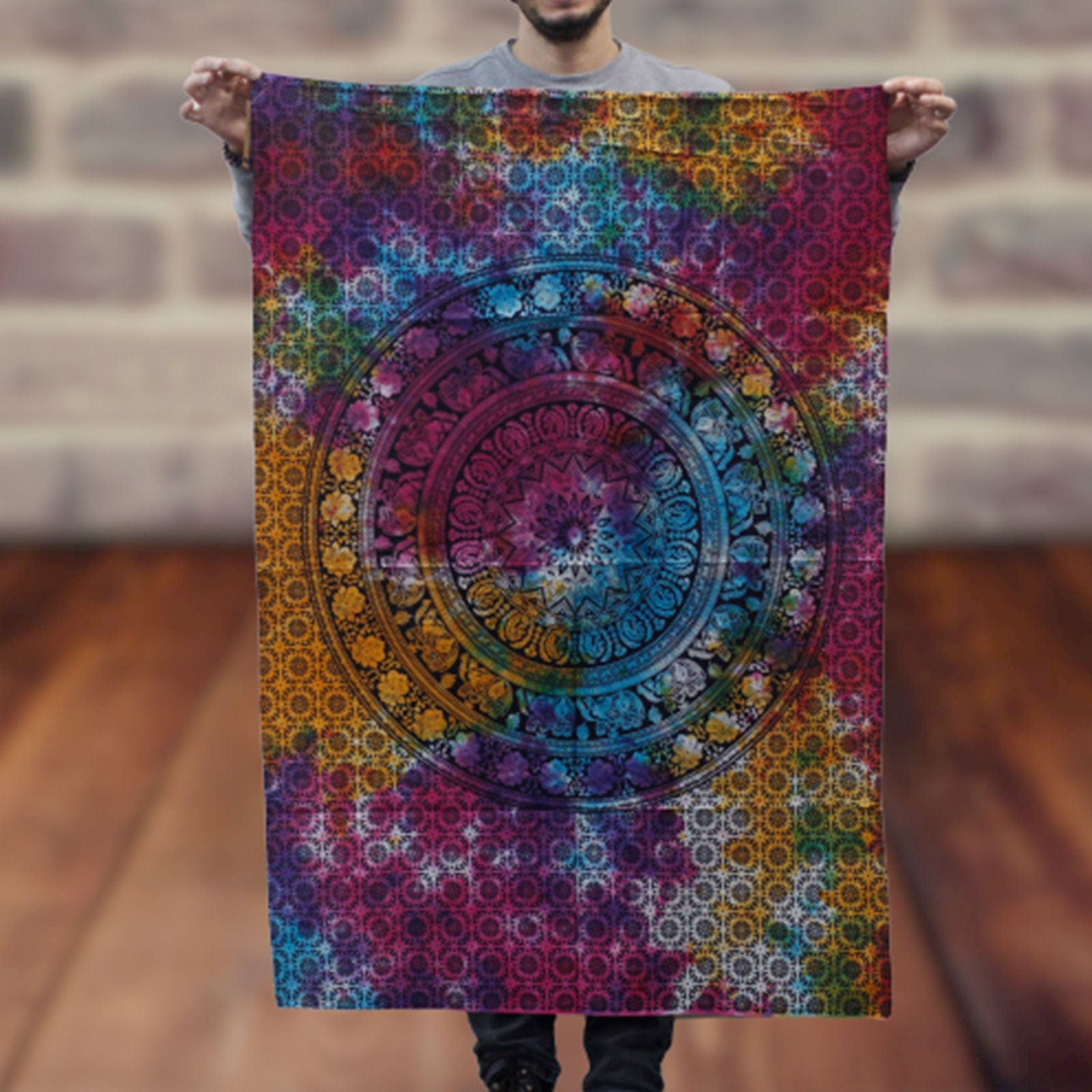 Bliss Cotton Wall Art - Mandala Elephant