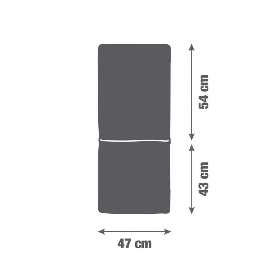 Bricocenter GARDEN BACK CUSHION NATERIAL BIGREY 97X47X3CM BEIGE FOR CHAIR