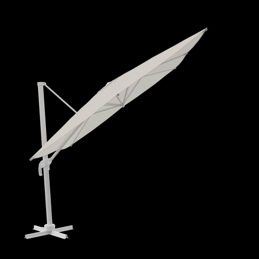 Bricocenter AURA NATERIAL Arm umbrella 290X390 white aluminum