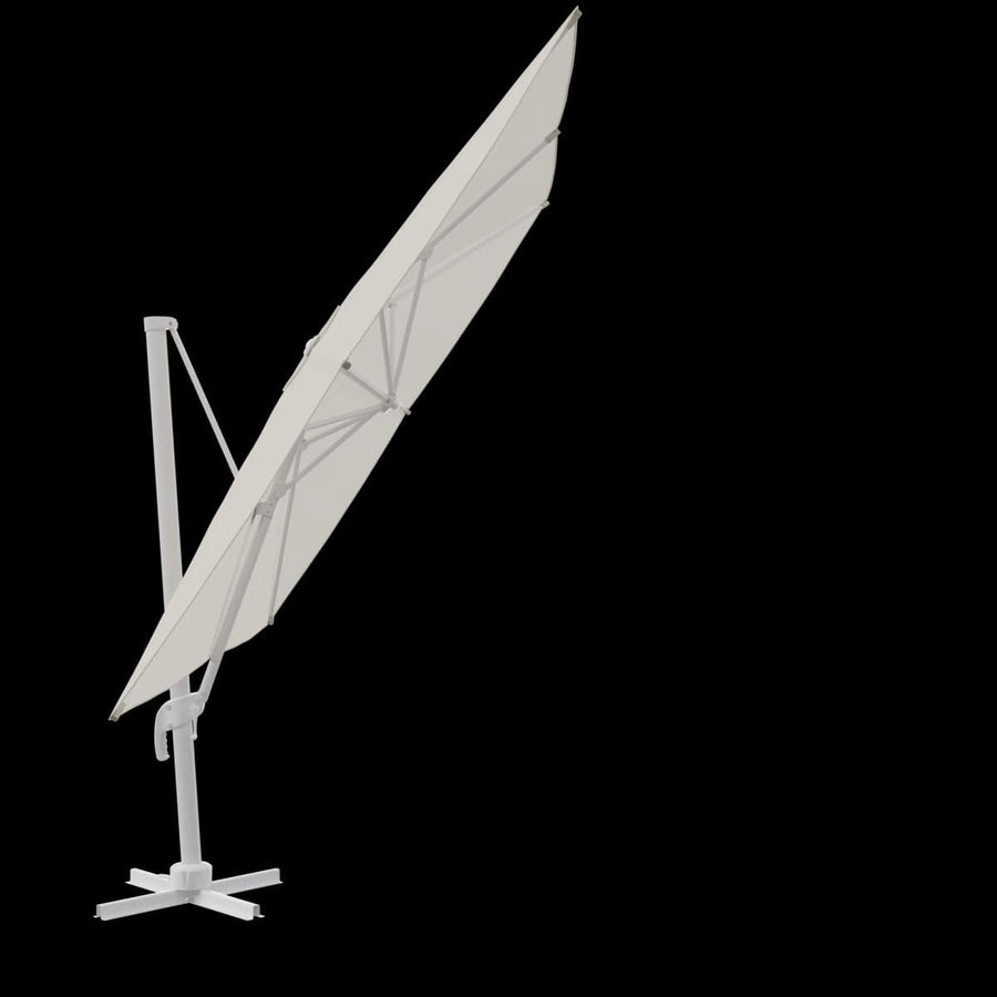 Bricocenter AURA NATERIAL Arm umbrella 290X390 white aluminum