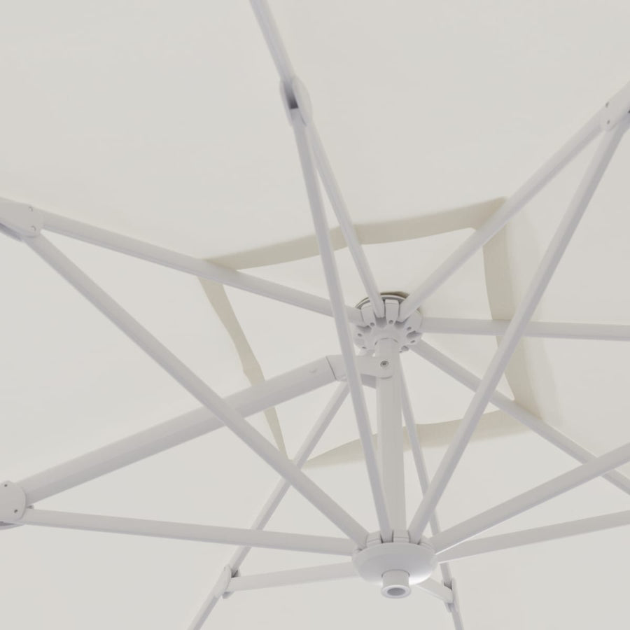 Bricocenter AURA NATERIAL Arm umbrella 290X390 white aluminum