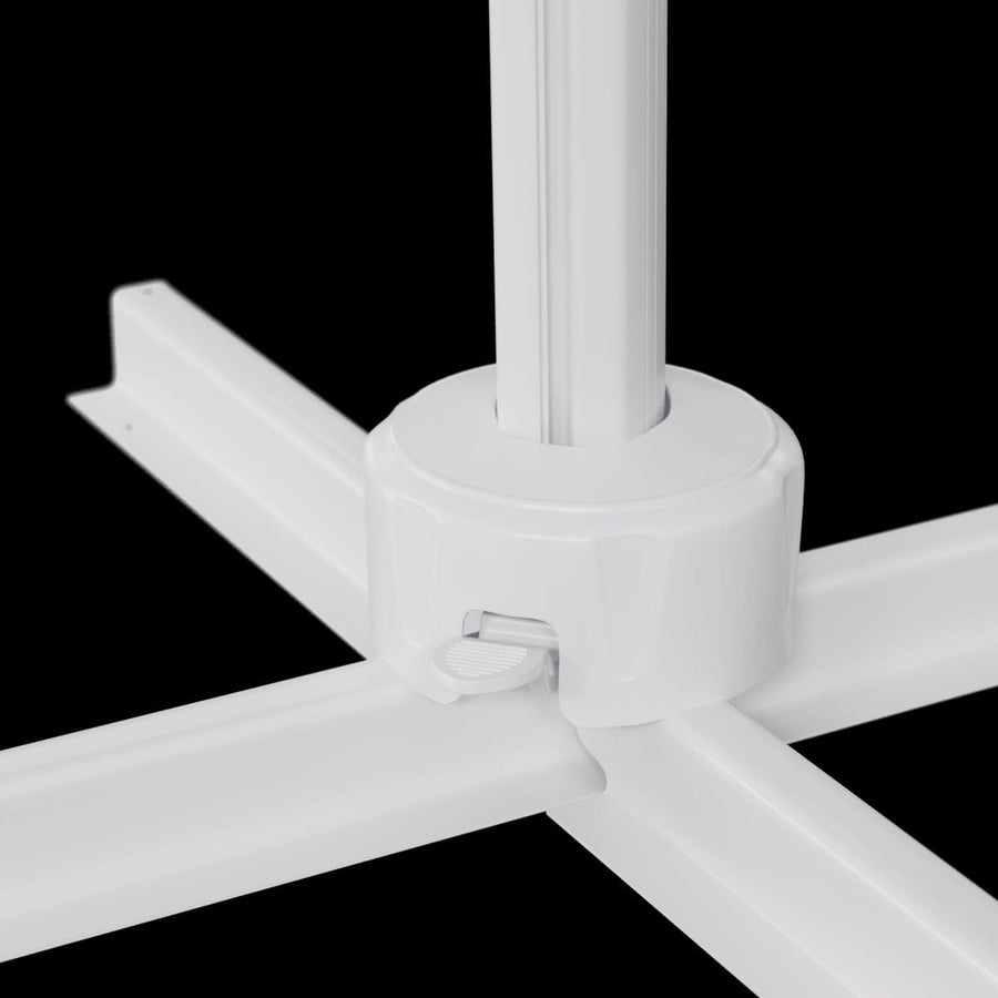 Bricocenter AURA NATERIAL Arm umbrella 290X390 white aluminum