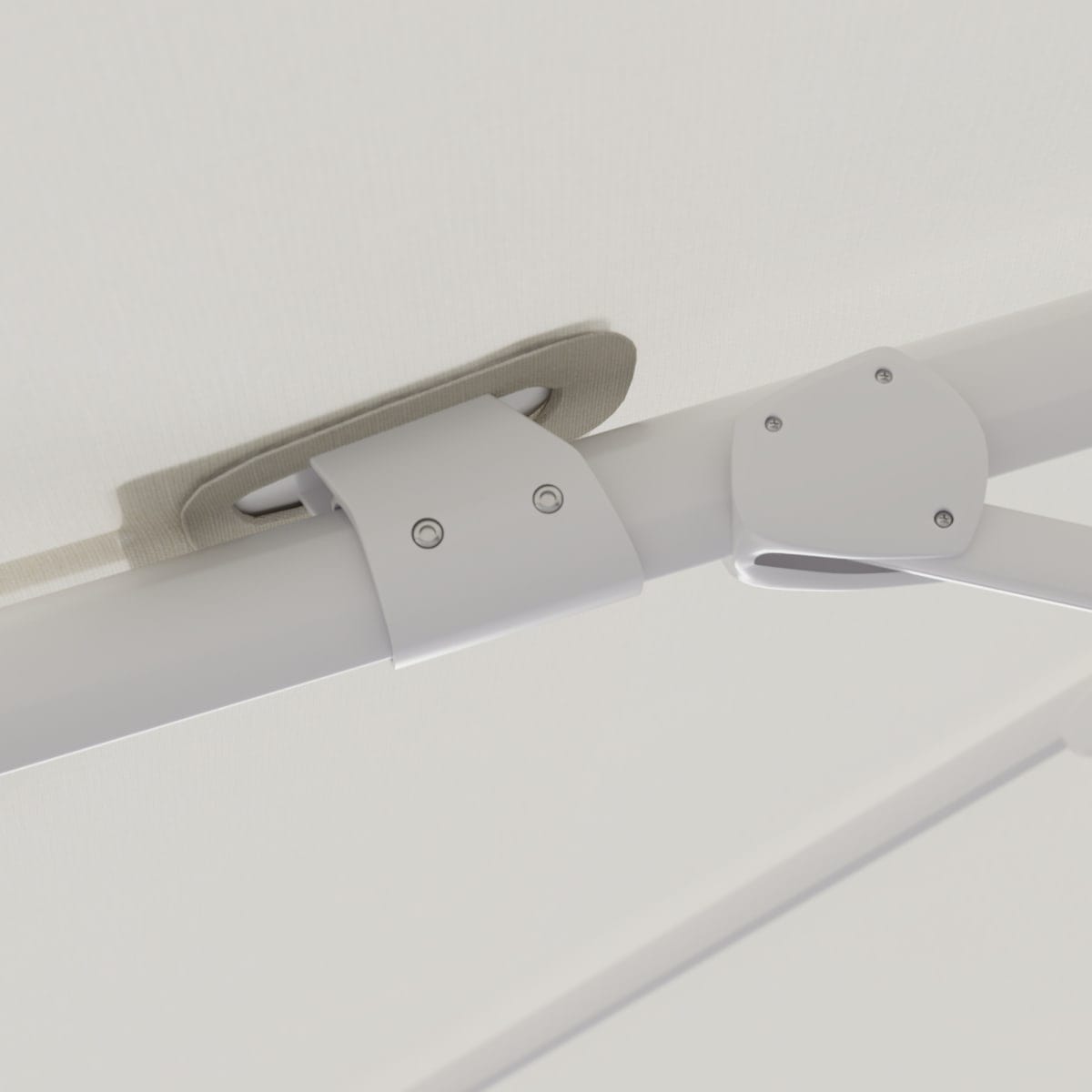 Bricocenter AURA NATERIAL Arm umbrella 290X390 white aluminum