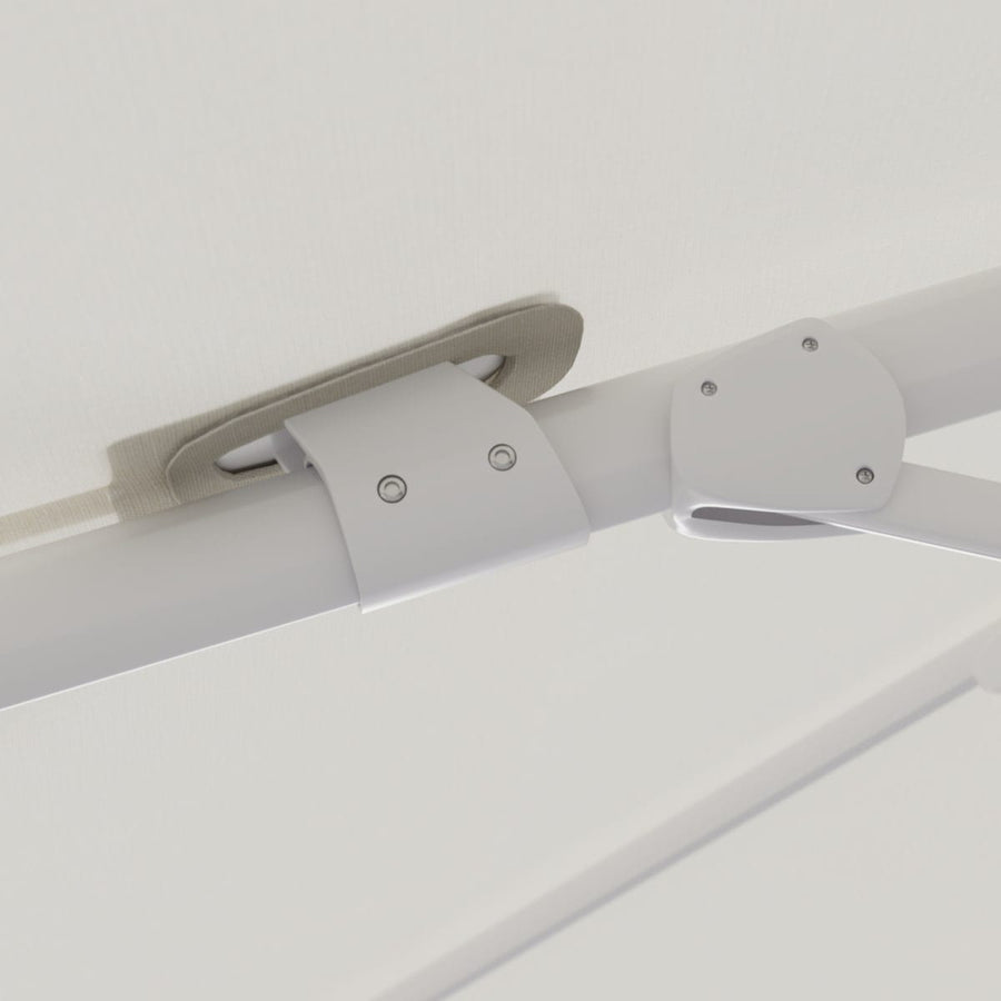 Bricocenter AURA NATERIAL Arm umbrella 290X390 white aluminum