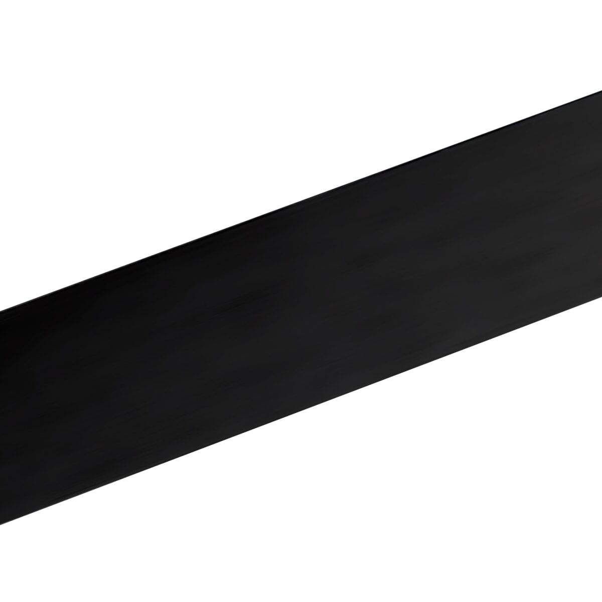 ANODIZED ALUMINIUM FLAT PROFILE 200x2MM 1M BLACK BRUSHED