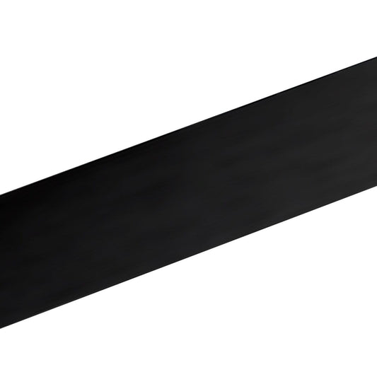 ANODIZED ALUMINIUM FLAT PROFILE 200x2MM 1M BLACK BRUSHED