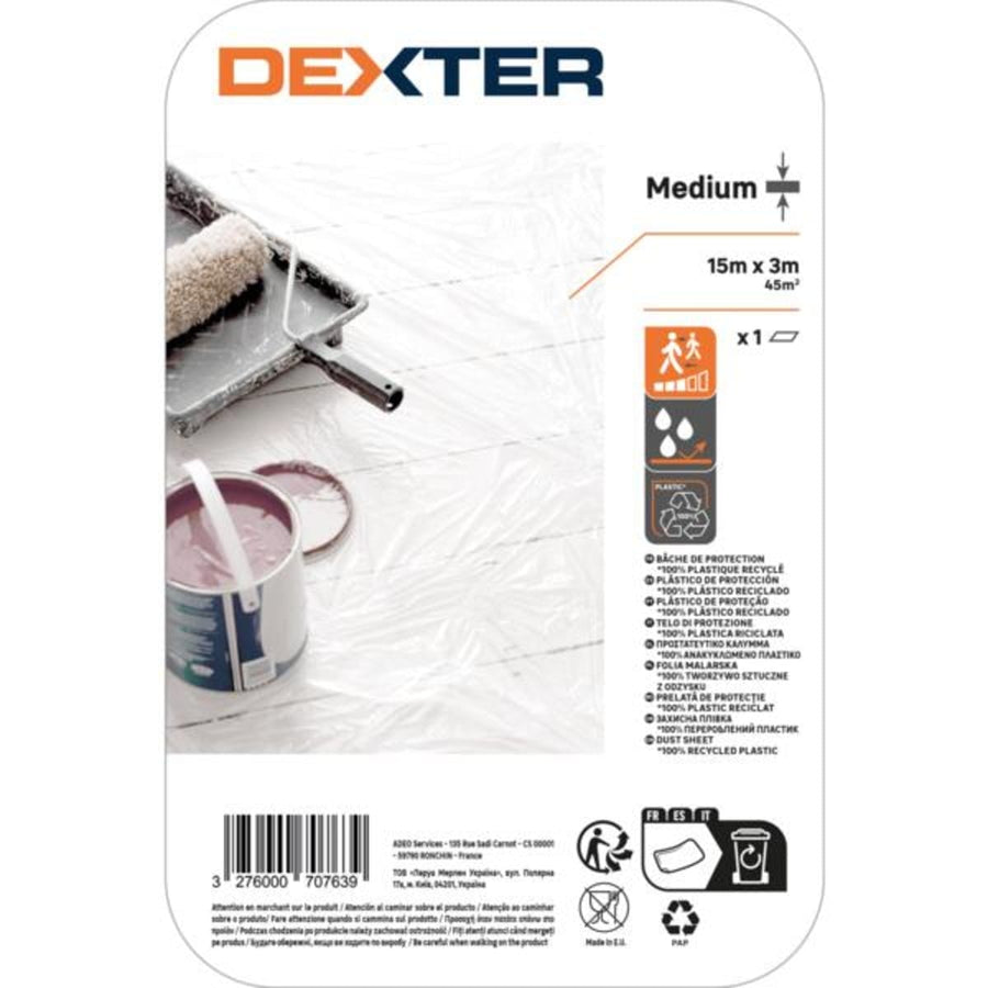 Bricocenter DEXTER MEDIUM PLASTIC FLOOR COVERING REEL 15X3 M