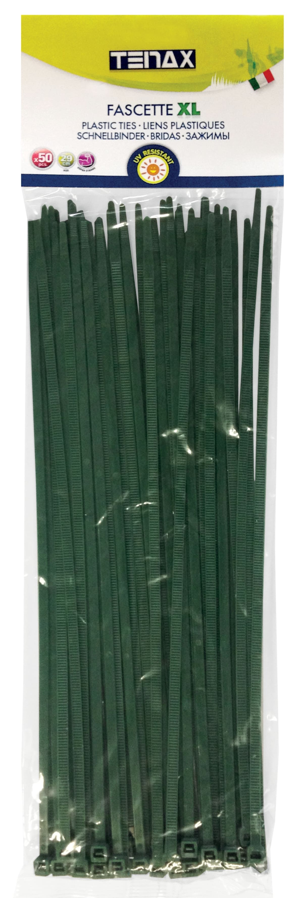 Bricocenter 50 CABLE TIES 30 CM GREEN FIX-TIE XL