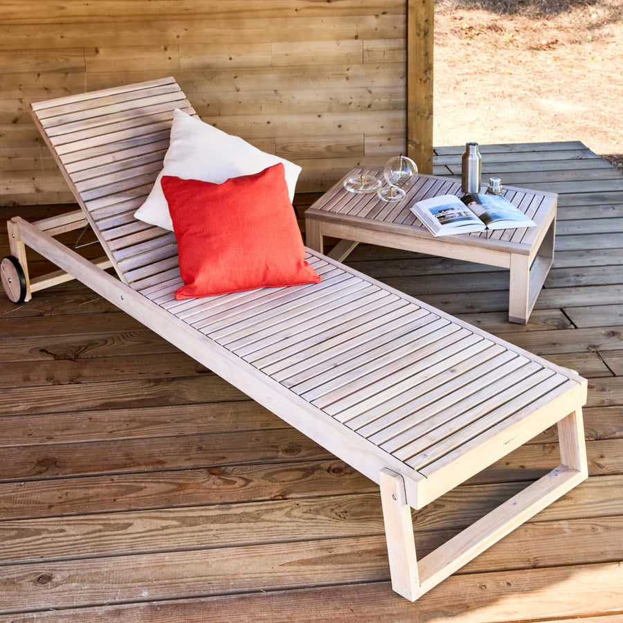 SOLARIS NATERIAL MULTIPOSITION LOUNGER ACACIA WOOD 71X196.5
