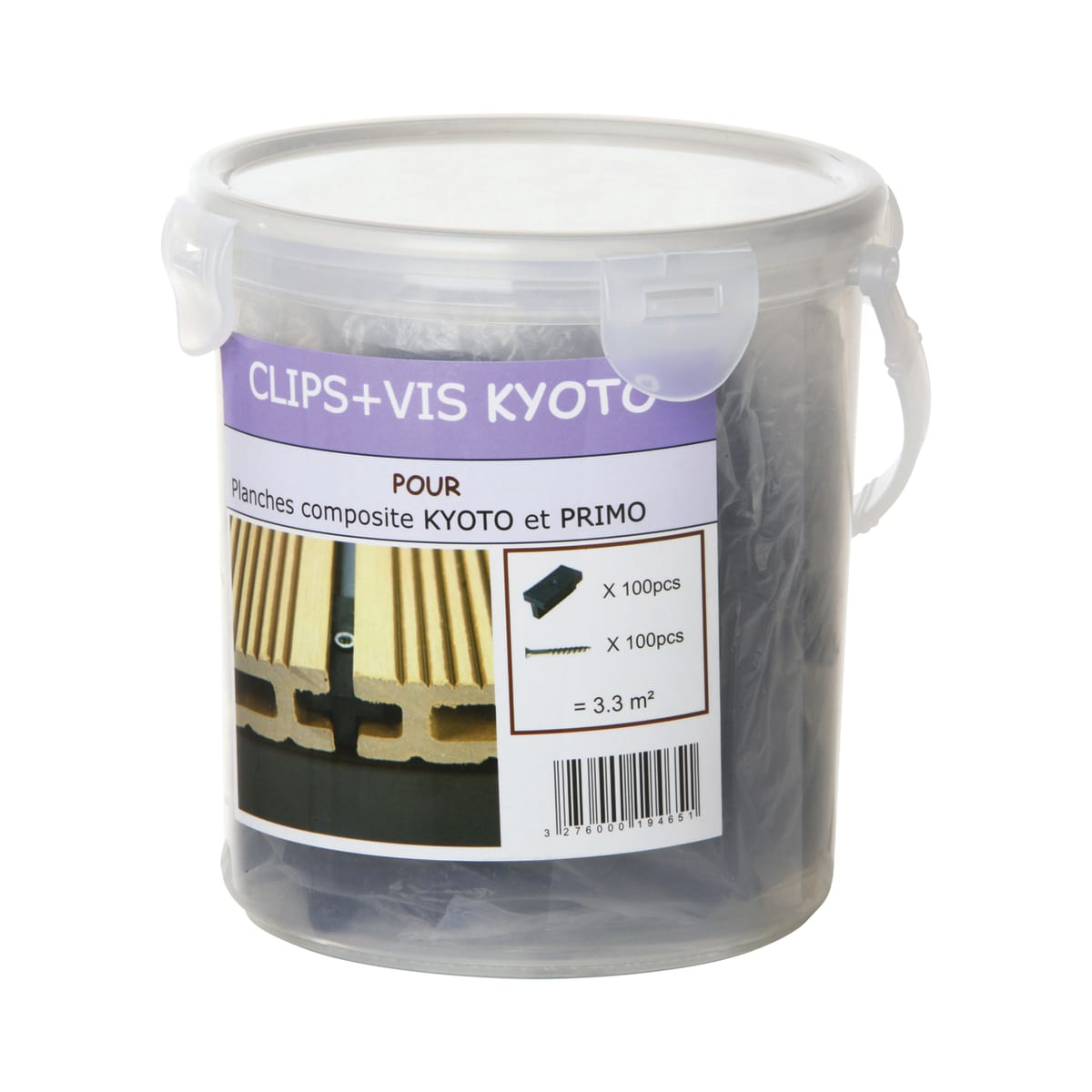 FIXING CLIPS FOR KYOTO COMPOSITE WOOD PLANKS