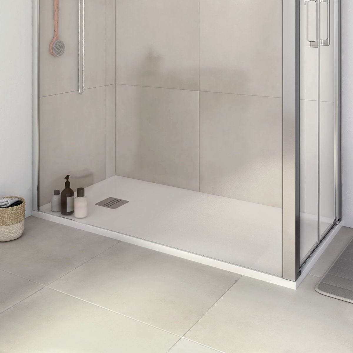 Bricocenter REMIX WHITE MATTE SHOWER TRAY 70X120