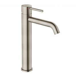 TAYRONA HIGH WASHBASIN MIXER WITHOUT DRAIN BRUSHED NICKEL