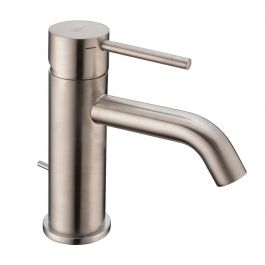 TAYRONA BASIN MIXER WITH BRUSHED NICKEL DRAIN