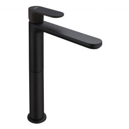 PLANO HIGH WASHBASIN MIXER WITHOUT WASTE MATTE BLACK