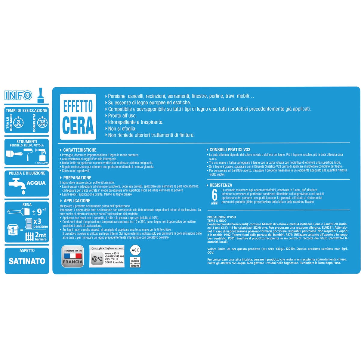 Bricocenter WOOD IMPREGNATING AGENT WATER GEL DOUGLAS 750ML