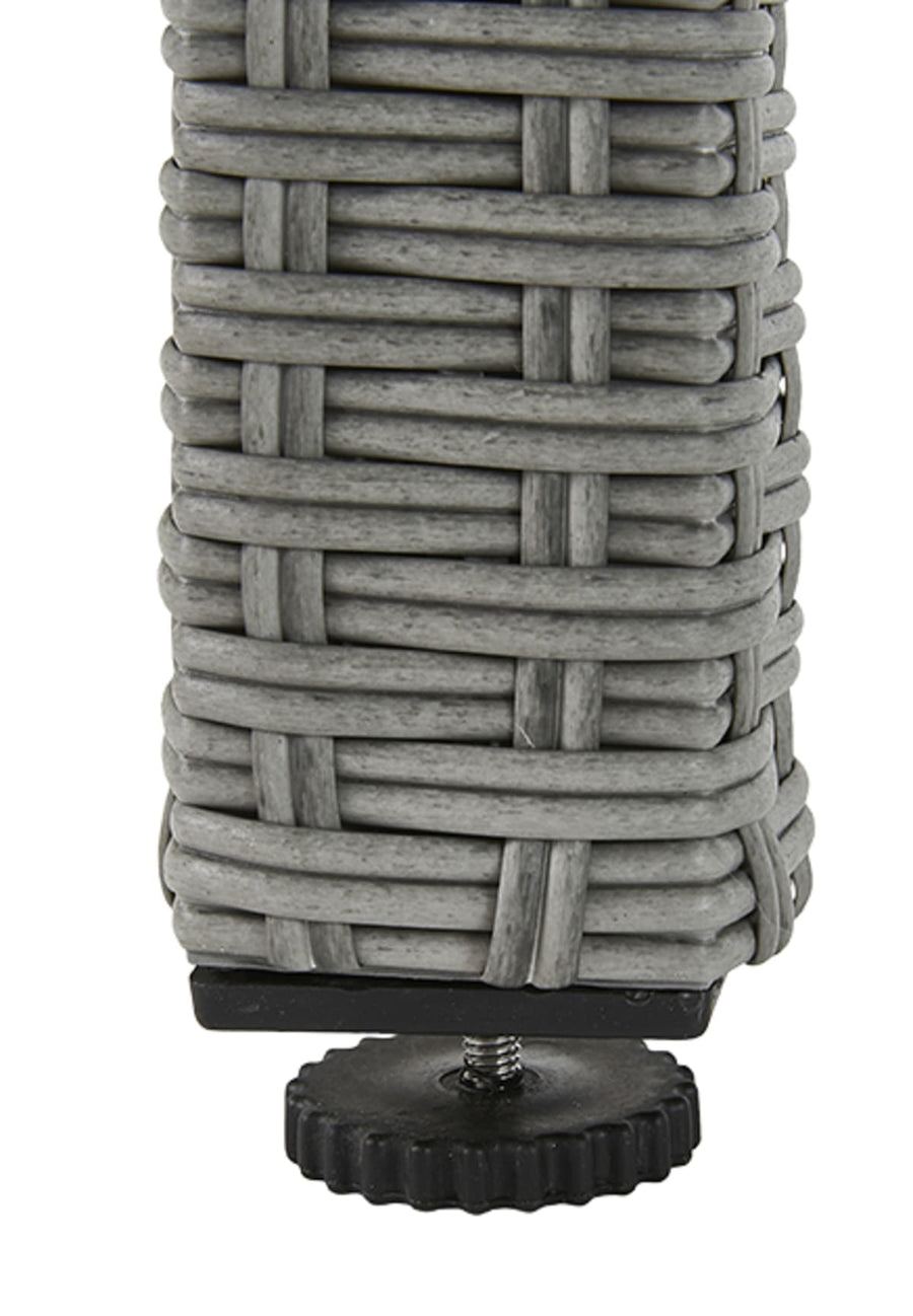 Bricocenter DAVOS NATERIAL TABLE 90X180X74 synthetic wicker aluminum and glass