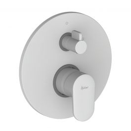 CONCEALED SHOWER MIXER WITH DIVERTER PLANO MATT WHITE