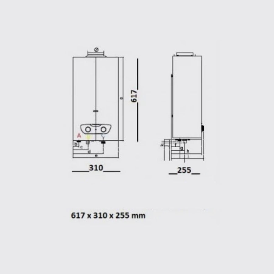 Bricocenter WATER HEATER GAS FAST R X 11 LOW NOX MET ARISTON