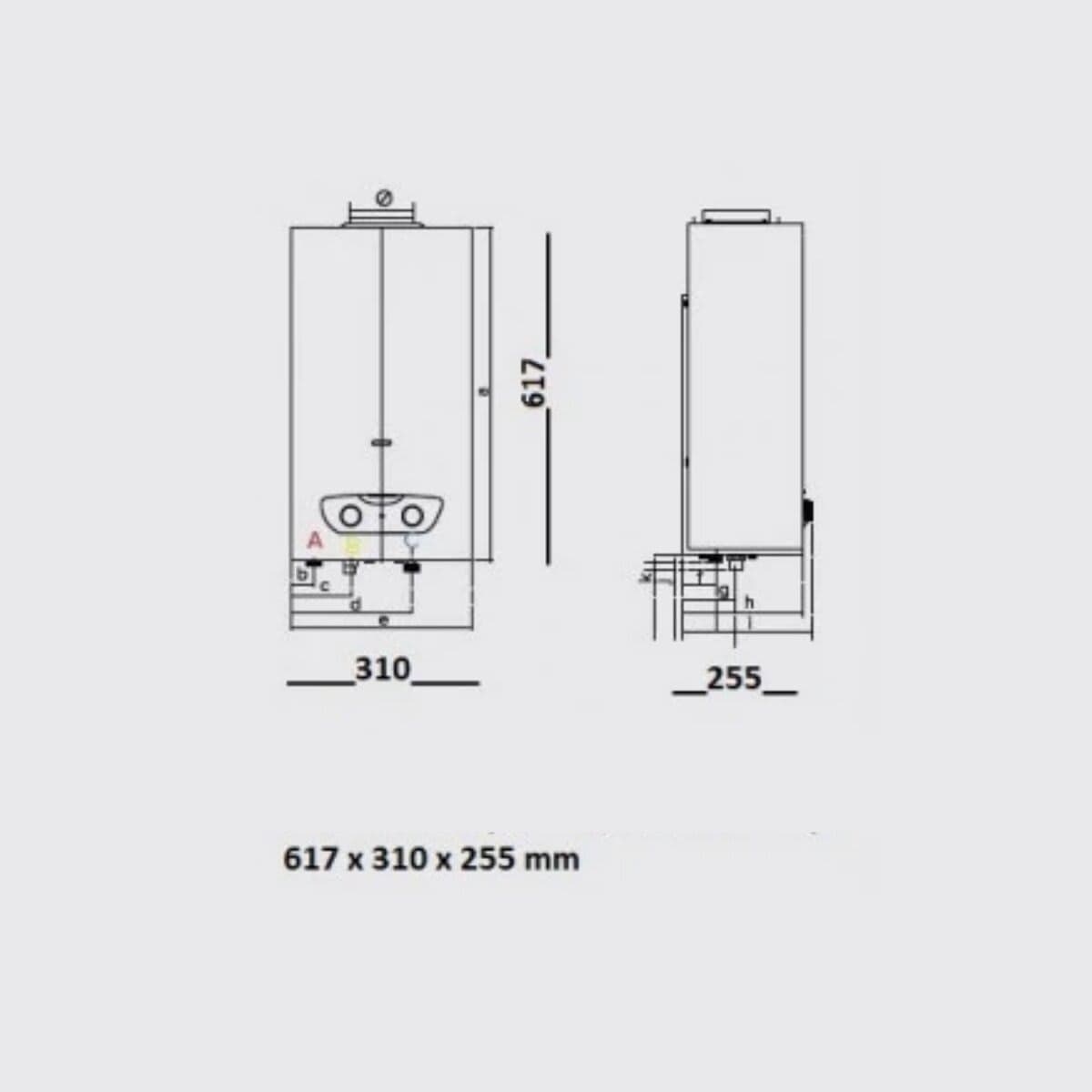 Bricocenter WATER HEATER GAS FAST R X 11 LOW NOX MET ARISTON