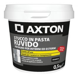WHITE ROUGH FILLER PASTE FOR INTERIOR/EXTERIOR AXTON 500 G
