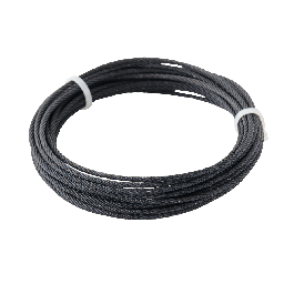 BLACK UNCOATED STEEL CABLE D2MM 5M