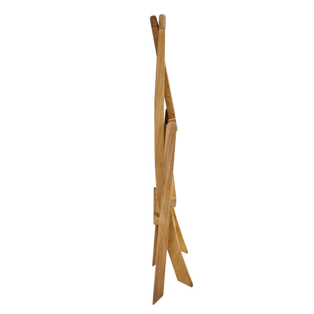 Bricocenter ANTEA ORIGAMI NATERIAL Set 2 chairs in teak 61X48X88