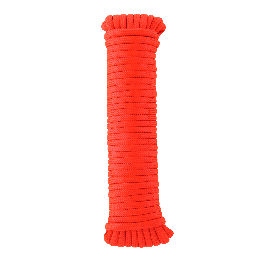 BRIGHT RED PP ROPE D6MM 10M