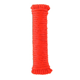BRIGHT RED PP ROPE D6MM 10M