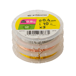 SET COPPER/OCT/INOXA4 WIRE D0.4MM 10M 3PCS