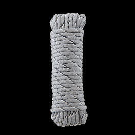 GREY BRAIDED PP ROPE 8MM 15M
