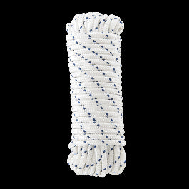 WHITE BRAIDED PP ROPE D8MM 15M