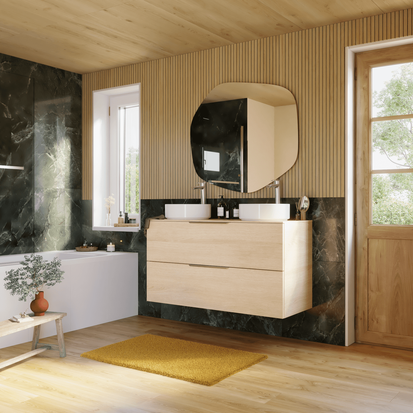 Bricocenter SPECCHIO BAGNO MODERN METEORA RETROILLUMINATO H 90 L 100 CM