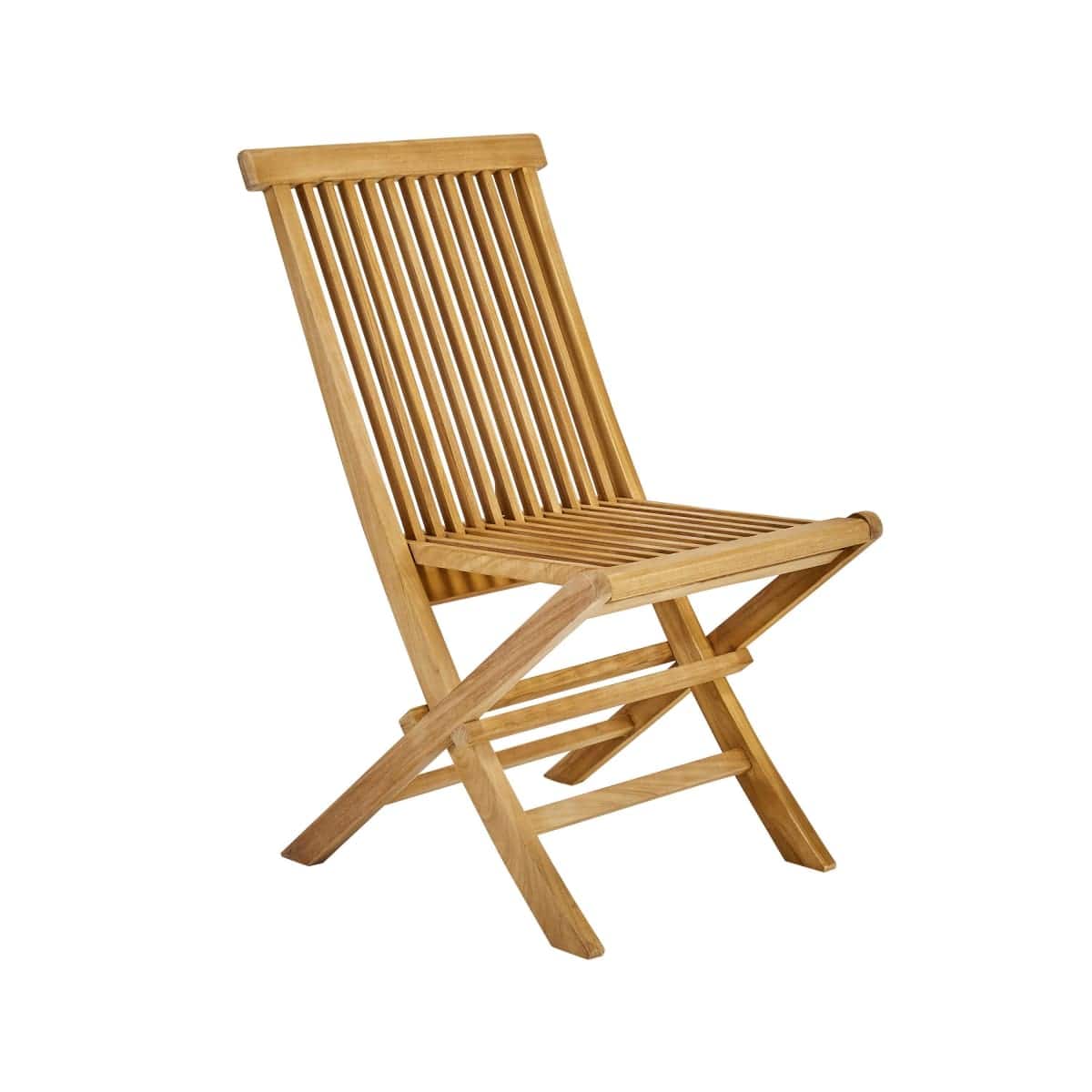 Bricocenter ANTEA ORIGAMI NATERIAL Set 2 chairs in teak 61X48X88