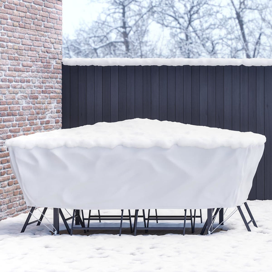 Bricocenter COVER FOR RECTANGULAR TABLE 200X130X60 LIGHT GREY