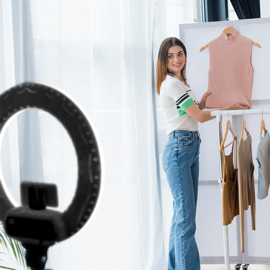 Bricocenter FLOOR LAMP RING LIGHT D26CM LED 400LM CCT