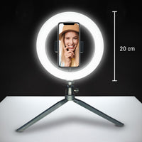 RING LIGHT D20CM LED LAMP 240LM CCT