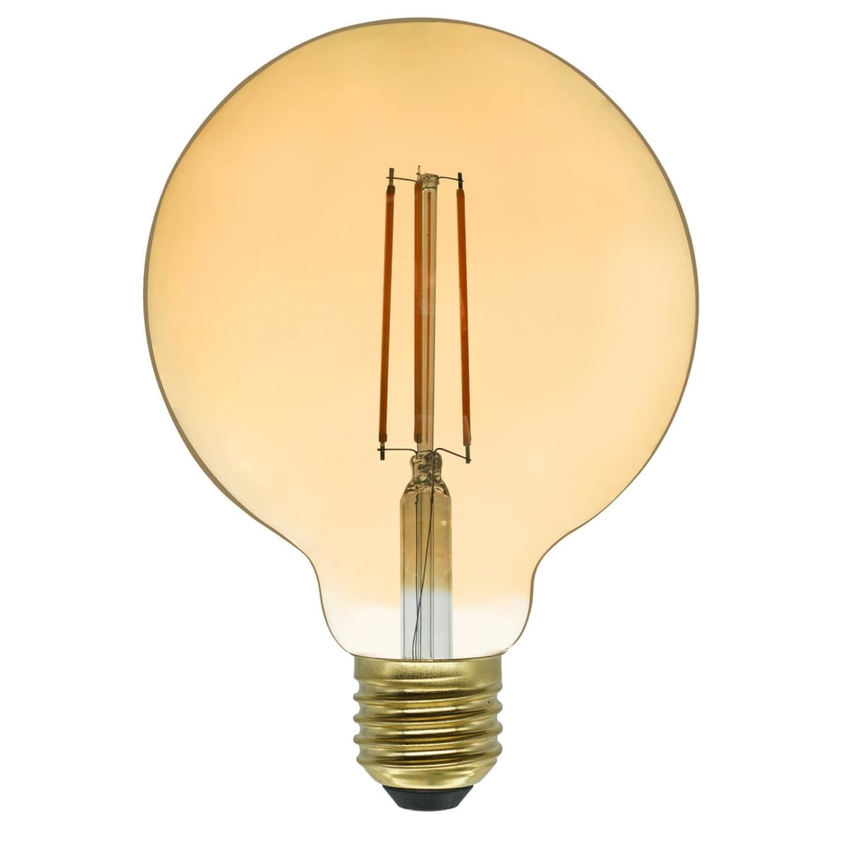 Bricocenter LED DECORATIVE BULB E27= 60W GLOBE LARGE AMBER